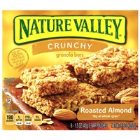 Nature Valley Granola Bars Crunchy Roasted Almond - 12 CT Food Product Image