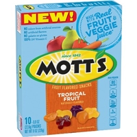 Mott's Tropical Fruit Naturally Fruit Flavored Snack - 8oz Product Image