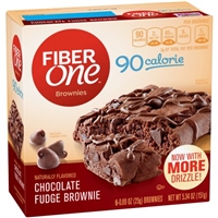 Fiber One 90 Calorie Chocolate Fudge Brownies - 6 CT Food Product Image