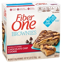 Fiber One 90 Calorie Brownies Chocolate Chip Cookie - 6 CT Food Product Image