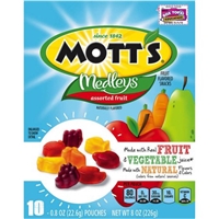 Mott's Medleys Fruit Flavored Snacks Assorted Fruit - 10 Ct