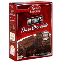 Betty Crocker Supreme Brownie Mix Hershey's Dark Chocolate Food Product Image