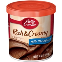 Betty Crocker Rich & Creamy Hershey's Milk Chocolate Frosting Packaging Image
