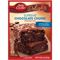 Betty Crocker Chocolate Chunk Brownie Mix Food Product Image