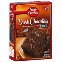 Betty Crocker Brownie Mix Premium, Dark Chocolate Food Product Image