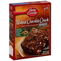 Betty Crocker Brownie Mix Premium, With Hershey's, Walnut Chocolate Chunk Food Product Image