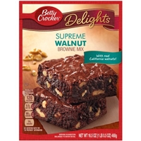 Betty Crocker Walnut with Hershey's Premium Brownie Mix Packaging Image