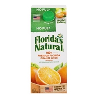 Florida's Natural 100% Orange Juice No Pulp Food Product Image