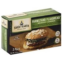 Sweet Earth Sandwich Breakfast, Tuscan Sausage, Farmstand Flaxbread, 2 Pack Product Image