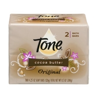 Tone Original Cocoa Butter Bath Bars - 2 Ct Food Product Image