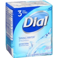 Dial Soap Antibacterial Deodorant Soap Bars Spring Water - 3 CT Product Image