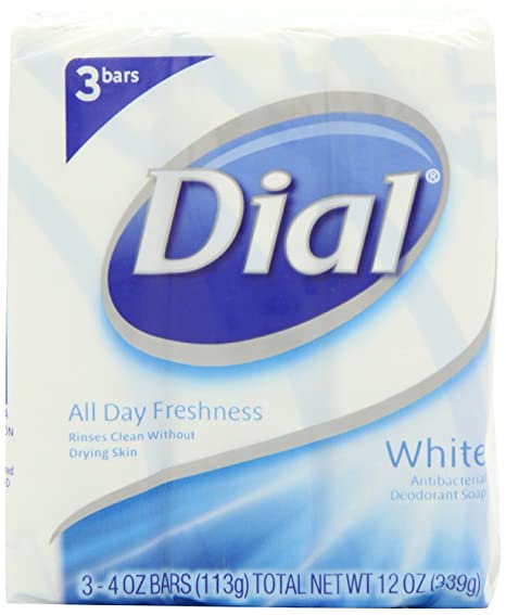 Dial All Day Freshness White Antibacterial Deodorant Soap - 3 CT Food Product Image