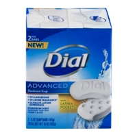 Dial Advanced Deodorant Soap with Lather Pockets - 2 CT Food Product Image