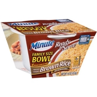 Minute Whole Grain Brown Rice Ready to Serve Family Size Bowl, 16 oz Product Image
