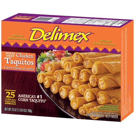 Delimex Taquitos Corn, White Meat Chicken Food Product Image