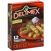 Delimex Corn Taquitos With White Meat Chicken Food Product Image