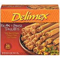 Delimex Taquitos Bean & Cheese 36 Ct Food Product Image