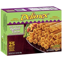 Delimex Beef & Cheese Rolled Taco Taquito Food Product Image