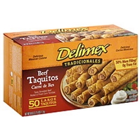 Delimex Taquitos Beef, Large Food Product Image