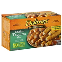 Delimex Taquitos Large, Chicken Food Product Image