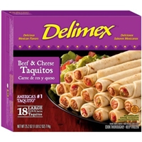 Delimex Taquitos Large Flour, Beef & Cheese Food Product Image