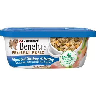 Purina Beneful Prepared Meals Dog Food Roasted Turkey Medley Food Product Image