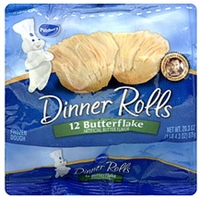 Pillsbury Frozen Dough Dinner Rolls, Butterflake Food Product Image