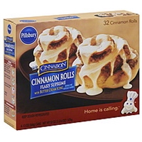 Pillsbury Cinnamon Rolls With Butter Cream Icing, Flaky Supreme Product Image
