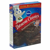 Pillsbury Traditional Fudge Brownie Mix Food Product Image