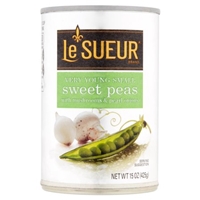 Le Sueur Sweet Peas with Mushrooms and Pearl Onions Food Product Image
