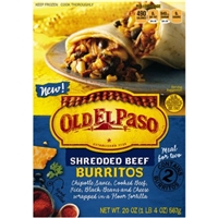 Old El Paso Shredded Beef Burritos Food Product Image