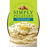 Simply Potatoes Sour Cream & Chive Mashed Potatoes Food Product Image