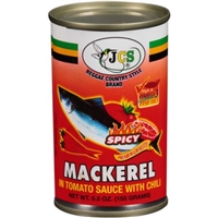 Jcs Mackerel In Tomato Sauce With Chili, Spicy Food Product Image