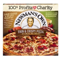 Newman's Own All Natural Pizza Thin & Crispy Italian Sausage & Uncured Pepperoni Product Image