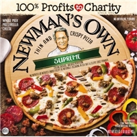 Newman's Own Thin & Crispy Supreme Frozen Pizza - 14.7oz Product Image