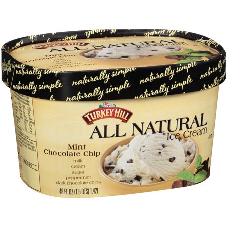 Turkey Hill All Natural Mint Chocolate Chip Ice Cream Food Product Image