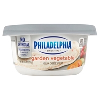 Philadelphia Cream Cheese Garden Vegetable Food Product Image