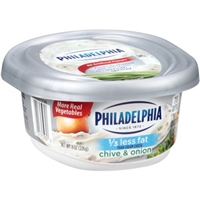 Philadelphia Cream Cheese 1/3 Less Fat Chive & Onion Product Image