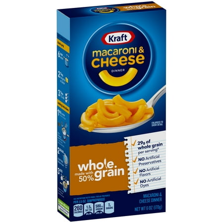 Kraft Macaroni & Cheese Dinner Whole Grain Original Flavor Product Image