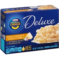 Kraft Deluxe Macaroni & Cheese Dinner White Cheddar & Garlic & Herb Product Image