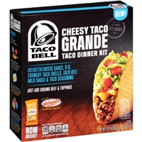 Taco Bell Taco Dinner Kit Cheesy Taco Grande Food Product Image