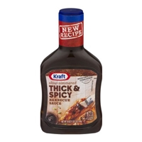 Kraft Barbecue Sauce Thick & Spicy Food Product Image