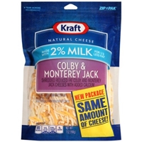 Kraft Natural Cheese Shredded 2% Milk Colby & Monterey Jack Product Image