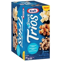 Kraft Snack Trios/Monterey Jack Cheese, Dried Apples, Granola Clusters - 3 PK Food Product Image