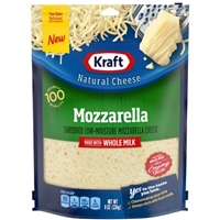Kraft Shredded Low-Moisture Mozzarella Cheese, 8.0 OZ Product Image