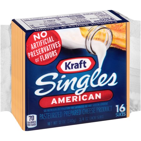Kraft Singles American Cheese Slices - 16 Ct Food Product Image
