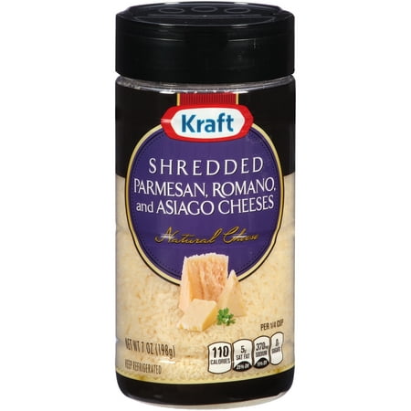 Kraft Natural Shredded Parmesan Romano and Asiago Cheeses Product Image