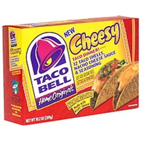 Taco Bell Taco Dinner, Cheesy Food Product Image