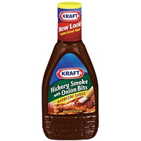 Kraft Barbecue Sauce Barbecue Sauce Hickory Smoke Onion Bits Food Product Image