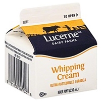 Lucerne Whipping Cream Food Product Image